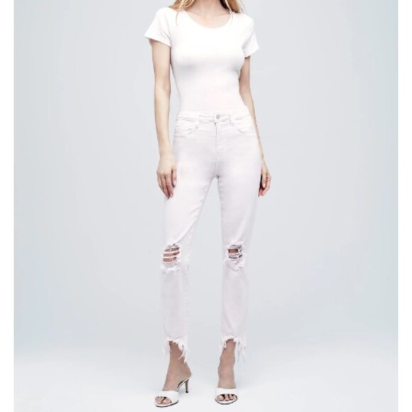 L'AGENCE High Line Skinny High Rise Distressed Jeans Size 26